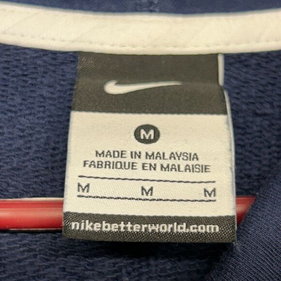 Michigan Wolverines Nike Hoodie Women's Medium Cowl Neck Pullover Navy - Picture 5 of 12